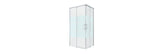 Sensea Remix Rectangular Sliding Shower Cubicle with Corner Entry 80 x 100 x 195cm - Chrome/ Print